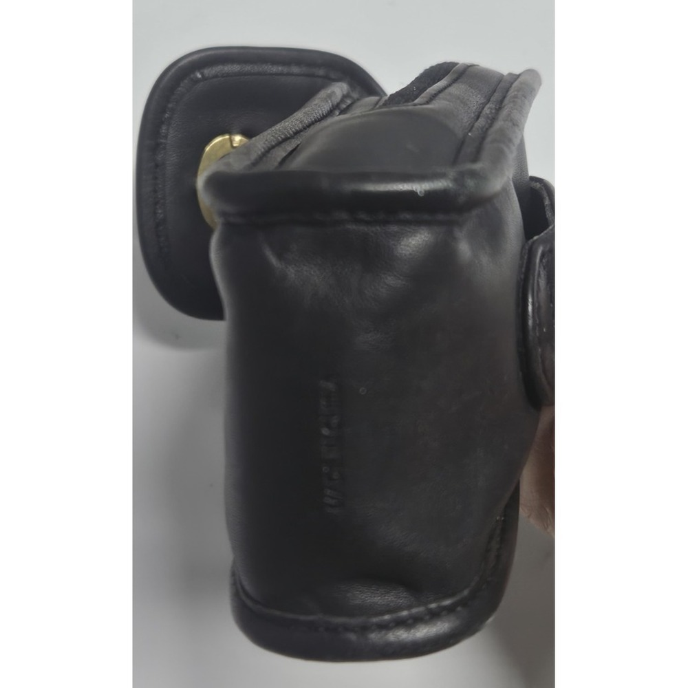 Vintage Coach Legacy black turnlock belt cell phone bag leather upper - Picture 6 of 7